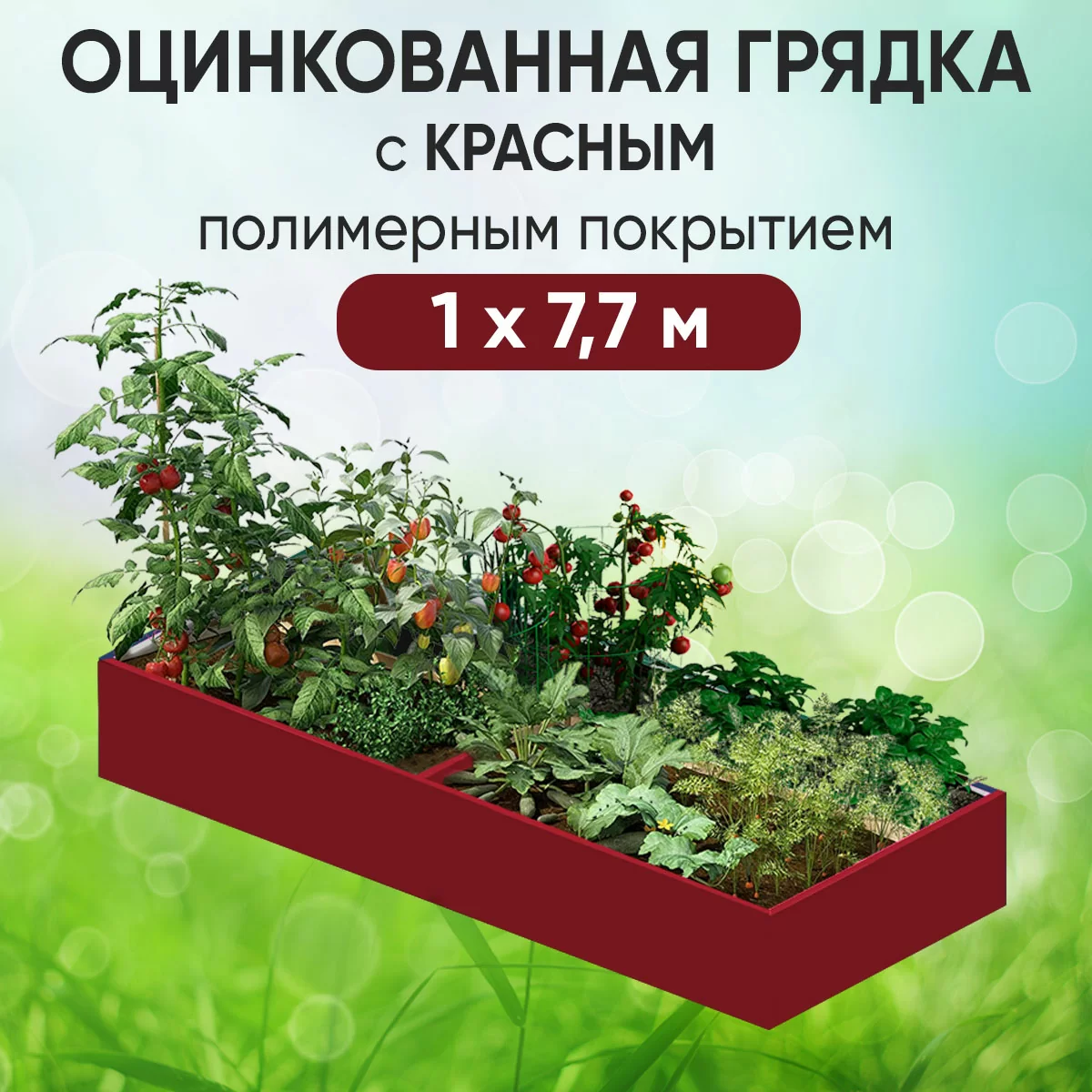Грядка красная (1 х 7,7)