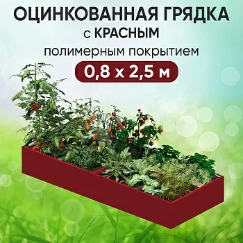 Грядка красная (0,8 х 2,5)